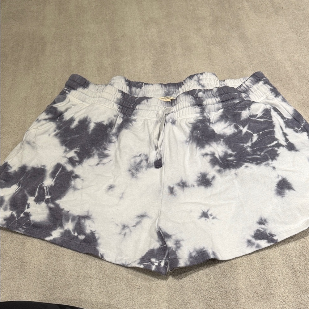 Casual Tie-Dye Athletic Shorts for Women
